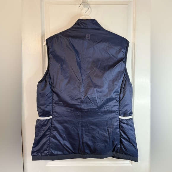 NWT FJ Footjoy Women’s Navy Blue Insulated Reversible Vest - Size Large - Picture 8 of 12